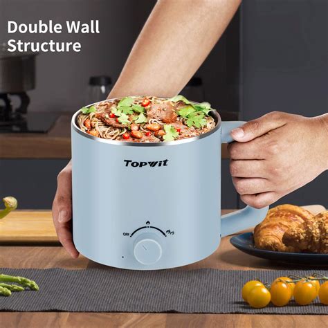 Buy Topwit Electric Hot Pot Mini Ramen Cooker 1 6l Noodles Pot