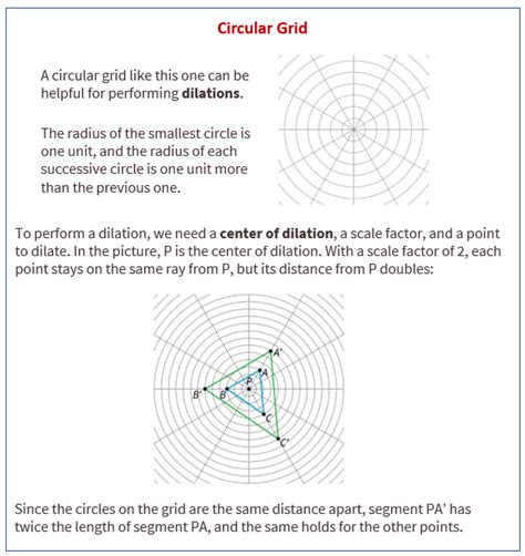 Circular Grid Template