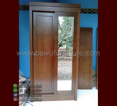 Lemari Pakaian Pintu Modern Model Minimalis Terbaru Bawu Furniture