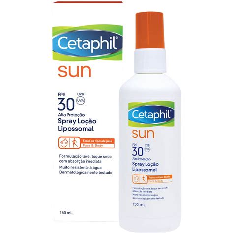 PROTETOR SOLAR CETAPHIL SUN SPRAY LOÇÃO LIPOSSOMAL FPS30 150ML Drogão