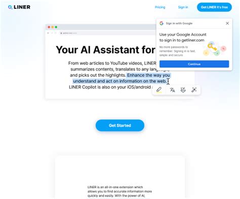 LINER AI Workspace – almma.AI