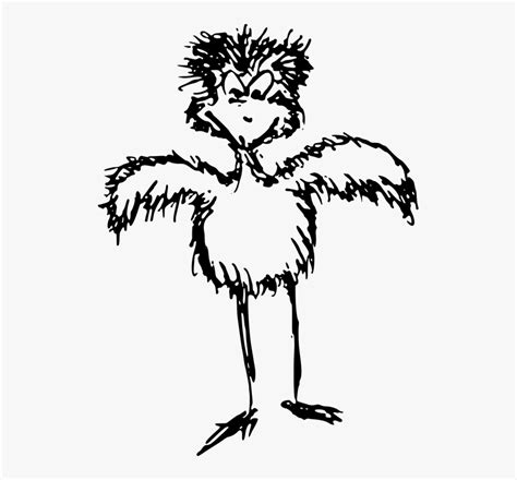 Sketsa Burung Unta Hd Png Download Kindpng