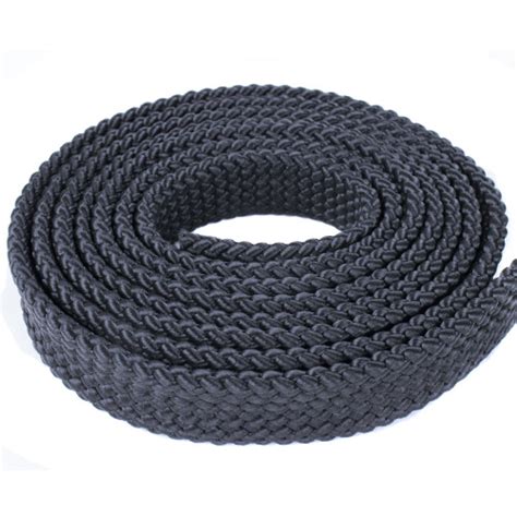 Polypro 1in Flat Braid Rope Black