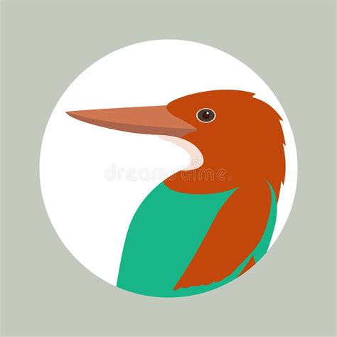 Kingfisher Bird Vector Illustration Style Flat Stock Vector