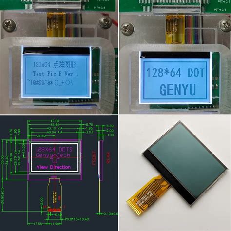 Factory Price Module 128x64 12864 Dot Matrix Custom Monochrome Fstn