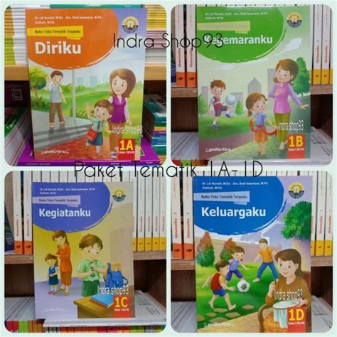 Jual Paket Tematik Terpadu 1A 1D Kelas 1 SD K13 Revisi Yudhistira Di