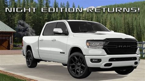 2020 Ram 1500 Night Edition And Rebel Black Package Youtube