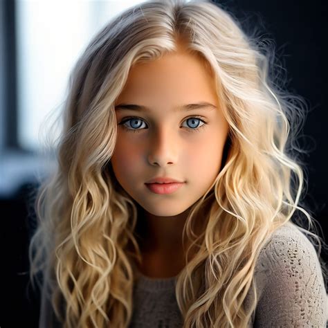 12 Year Old Blonde Girl By Dominik Hollfelder Playground