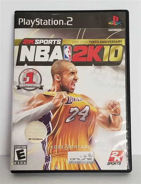 Kobe Bryant Collectible NBA 2K10 PlayStation 2 PS2 Game Complete ...