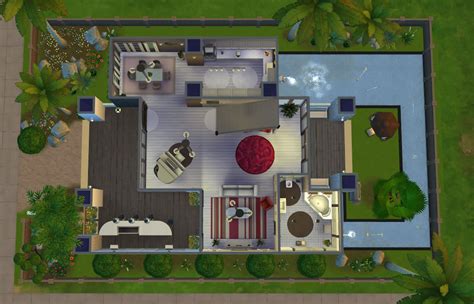 Modern Mansion Floor Plans Sims 4