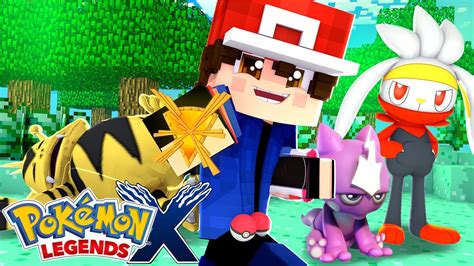 Minecraft Pokemon X Legends Meu Pokemon Incial Evoluiu A Primeira