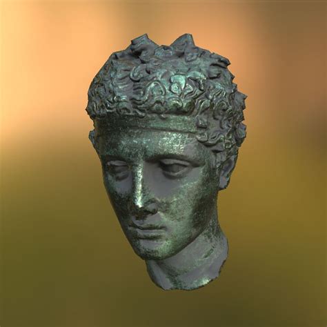 Ancient Greek Style Sculpture Head Free 3d Model Obj Blend Mtl