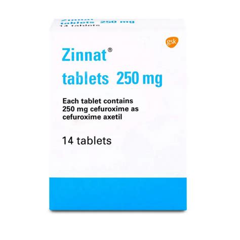 Zinnat 250 Mg 14 Tablets