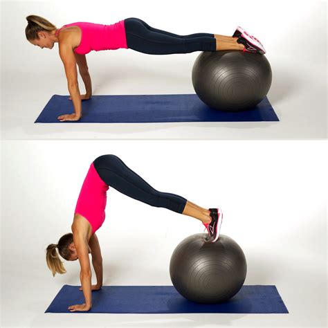 Ball Pike Plank Is A Very Hard Exercise To Strengthen Your Entire Core