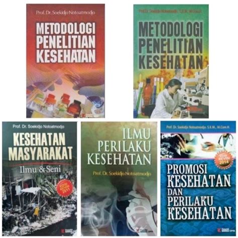 Jual Metodologi Penelitian Kesehatan Soekidjo Notoatmodjo Shopee