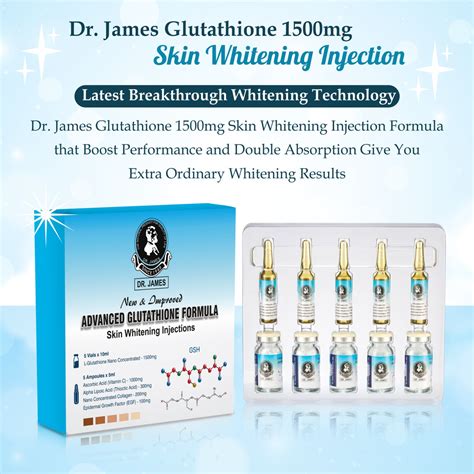 Dr James Glutathione 1500mg Skin Whitening Injections At Rs 8000 Box