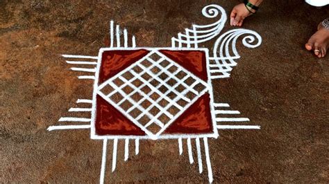 Aadi 18 Simple Padi Kolam 3 3 Aadiperuku Special Kolam Aadivelli Padi