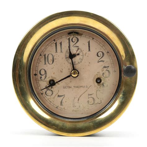 Seth Thomas Brass And Bakelite Ship S Clock Circa 1910 Ebth