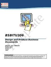 BSBITU306 Assessment Docx BSBITU306 Design And Produce Business