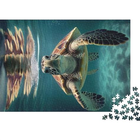 Puzzle Tortue D Eau Et Mer Pour Adultes 1000 Pièces Très Stimulant