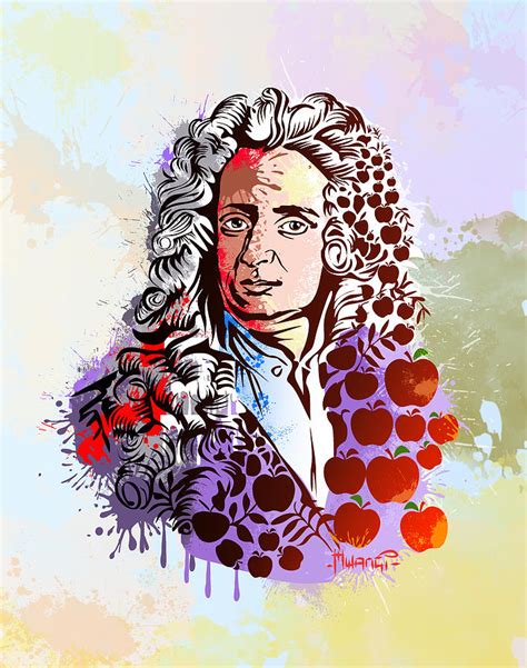 Sir Isaac Newton Painting By Anthony Mwangi Pixels