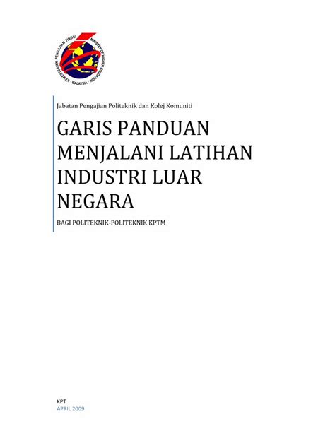 PDF Jabatan Pengajian Politeknik Dan Kolej Komuniti GARIS