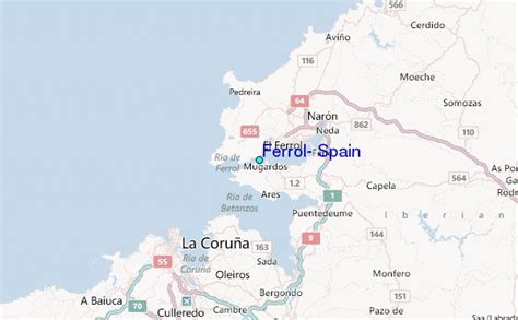 El Ferrol Spain Map Emelia Morganica