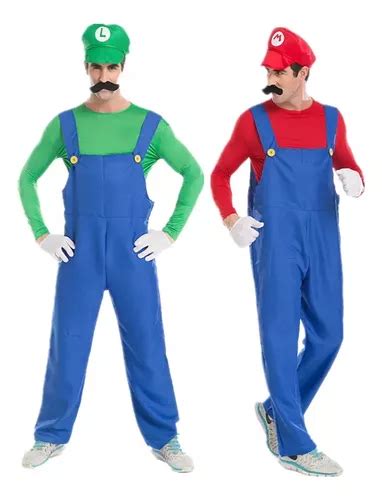 Disfraz De Mario Bros Para Adultos Cosplay Halloween Envío gratis