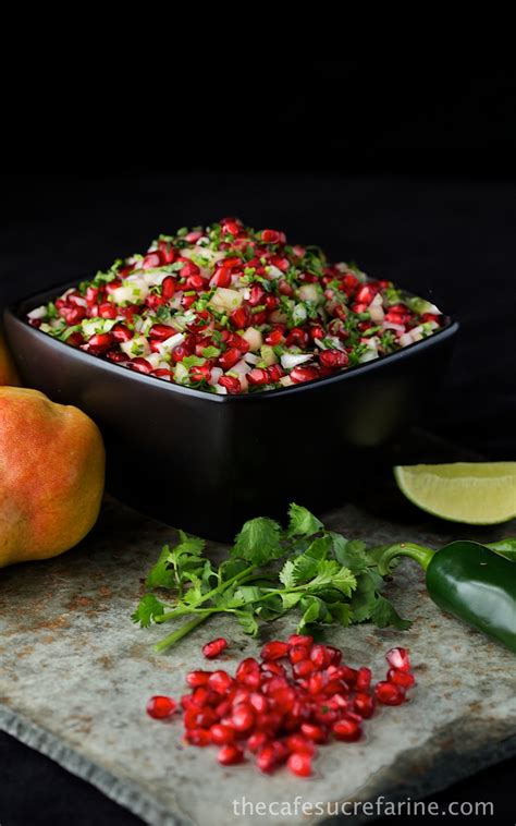 Pear And Pomegranate Salsa Homemade Salsa Recipe Salsa Recipe Fresh