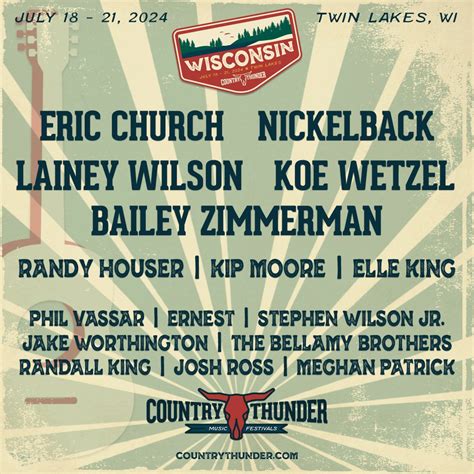 2024 Country Thunder Wisconsin Lineup is Here – Neste Live!