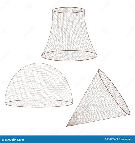 Set of Fishing Nets Isolated on White Background Stock Vector ...