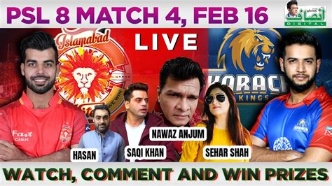 Psl Live Karachi Kings Vs Islamabad United Th T Live Scores Kk