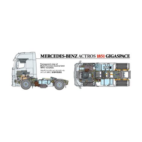 Tamiya Mercedes Benz Actros 1851 Gigaspace Rigidrc Shop