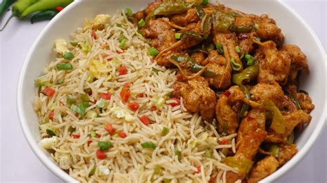 Chicken Chilli Dry With Fried Rice By Recipes Of The World YouTube