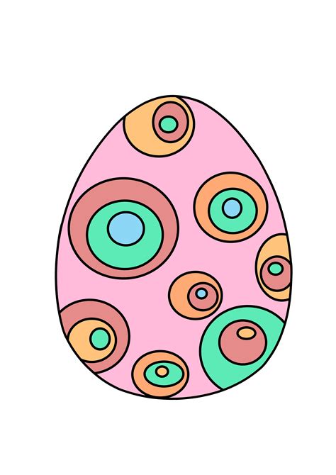 12 Free Printable Colored Easter Eggs - Freebie Finding Mom