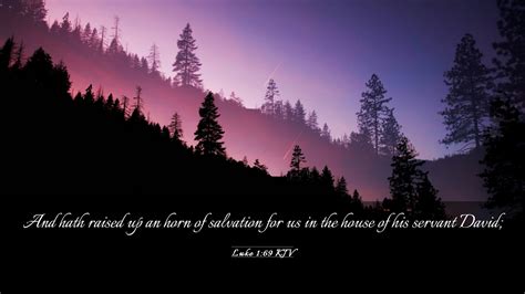 Luke 169 Kjv Desktop Wallpaper And Hath Raised Up An Horn Of