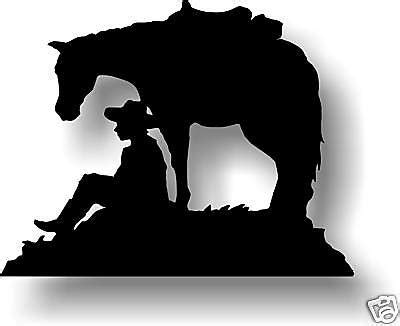 HORSE & COWBOY SILHOUETTE - WESTERN METAL DECOR for Sale ...