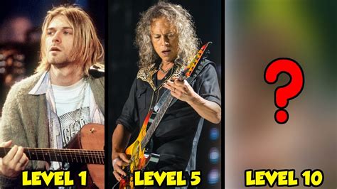 10 Levels Of Iconic Guitar Heroes From Amateur To GOD LEVEL YouTube