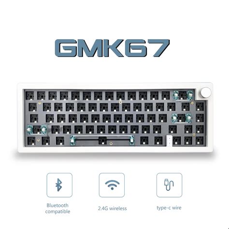 Hot Swappable Klim Chroma Wireless Keyboard Kit With Modes Rgb Backlit Gasket Structure And