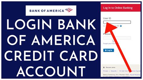 How To Login To Bank Of America Credit Card Account Youtube