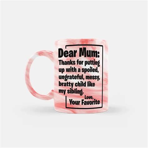 Funny Mom Pink Marble Mug November 2023 Nabia Creates