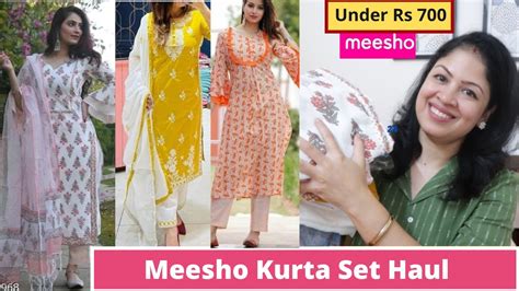 Meesho Haul Meesho Kurti Haul Meesho Kurta Set Haul Under Meesho