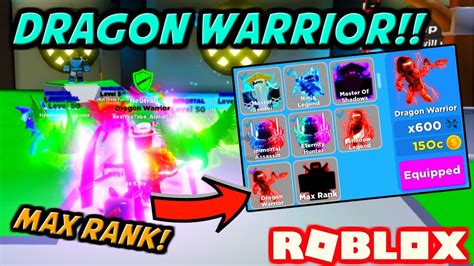 GETTING THE MAX RANK DRAGON SLAYER IN NINJA LEGENDS Roblox YouTube