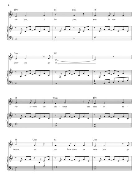 My Heart Will Go On Love Theme From Titanic By Jackie Evancho Piano Vocal Digital Sheet