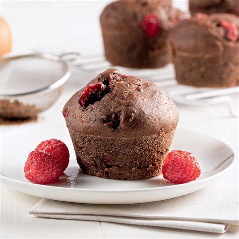 Muffins Aux Framboises Et Chocolat Les Recettes De Caty