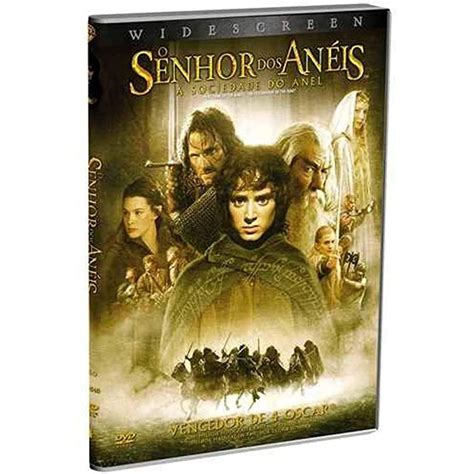 DVD O Senhor Dos Aneis A Sociedade Do Anel Aventura Hobbit Sauron Magia