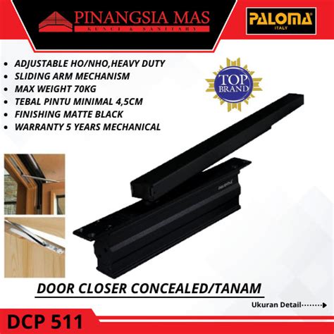 Jual Door Closer Paloma Penutup Pintu Otomatis Dcp Concealed