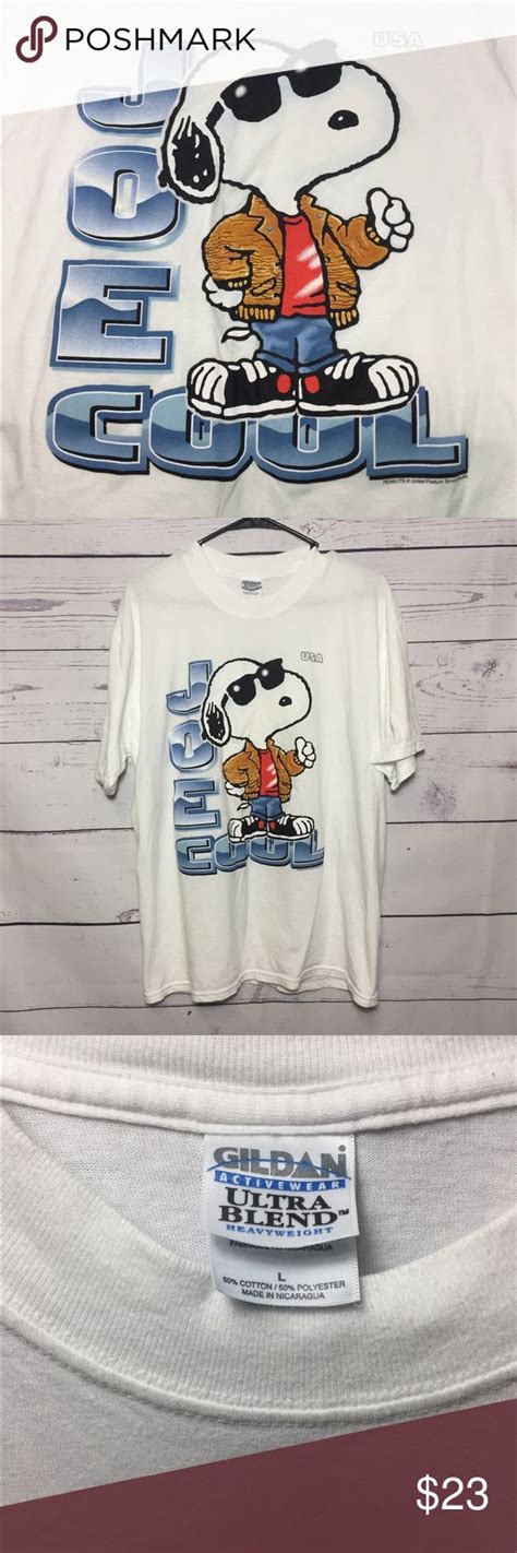 Vintage Joe Cool Snoopy T Shirt 90s 80s Peanuts Snoopy T Shirt Joe