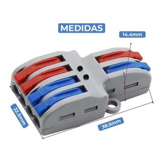 Conector Tipo Wago Emenda Deriva O X Fio Alavanca Shopee Brasil