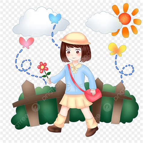 Walk Through Clipart Transparent Png Hd Illustration Of A Student